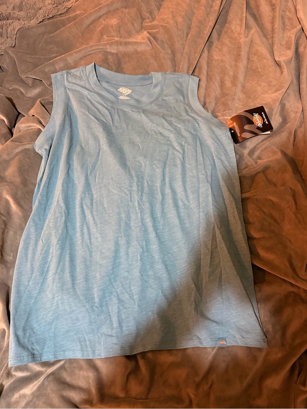 Dickies blue muscle tank sz L nwt